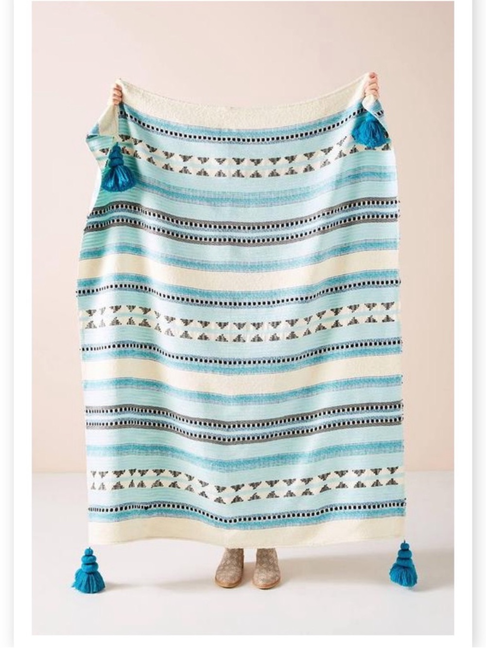 Anthropologie Woven Lakshmi Throw Blanket